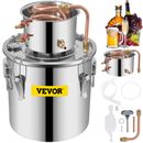 VEVOR Alcohol Distiller 3 Gal / 11.4 L Stainless Steel Water Wine w/ Thermometer