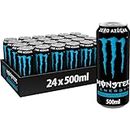 Monster Energy Zero Azúcar Bebida Energética Sin Azúcar Lata 500ml - Pack de 24