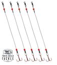 Ice Fishing Tip Up Leaders / Predator Rigs Stainless Steel VMC Hooks 5-Pack 1106