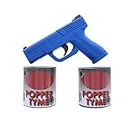 LaserLyte TLB-LPT Popper Tyme Trainer Target with Compact Glock 43 Training Pistol for Reactive Laser Shooting and Dry Fire Practice