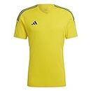 ADIDAS Men's TIRO 23 JSY T-Shirt, Team Yellow/Black, M