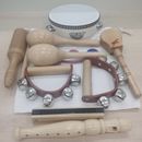 Kit de Música de Madera Montessori-Instrumentos Musicales de Madera Juguete para Niños Niños Pequeños Regalo