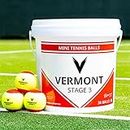 Vermont Mini Red Tennis Balls [36 Ball Bucket] - Stage 3 ITF Approved Tennis Balls