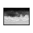 Mercury Row® Waves in Black, Gray & White by Maggie Olsen Canvas in Black/Gray/White | 40" H x 60" W x 1.5" D | Wayfair