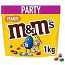 M&M'S Peanut Großpackung Schokolade, Ramadan Geschenke, Schokolinsen mit Erdnusskern, 1 Packung (1 x 1kg)