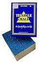 24 Pieces BLUE Triangle Snooker or Pool Chalk - Worlds Most Popular Chalk! by Triangle
