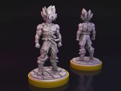 Goku "Super Saiyan" miniature for tabletop, board games, dioramas...