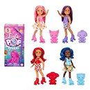 Barbie Pop Reveal Chelsea Small Doll, Fruit Series with 5 Surprises Including Pop-It Pet & Accessories, Features Scent & Color Change (Styles May Vary)