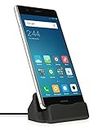 MyGadget Dockingstation Ladestation [USB C] für Android Smartphones - Halterung Dock für z.B. Galaxy S24 S23 S22 S21 Note 20 Huawei P50 P40 Pro Schwarz