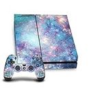 Official Barruf Abstract Space 2 Art Mix Matte Vinyl Sticker Gaming Skin Decal Cover Compatible with Sony Playstation 4 PS4 Console and DualShock 4 Controller Bundle