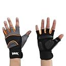 NINQ Gym Gloves for Men with Wrist Support, Fitness Gloves, Sports Gloves, Gym Gloves for Women, for Weightlifting, Gloves for Gym Workout for Training, Exercise, Cycling Gloves (Small, Loto)