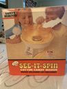 Vintage Junior Chef See it Spin Cotton Candy Machine New Box Opened. Box Torn