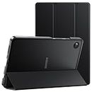 JETech Case for Samsung Galaxy Tab A9 8.7-Inch 2023, Slim Translucent Back Tri-Fold Folio Stand Protective Tablet Cover (Black)