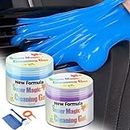 Cleaning Gel, Jiateums 2 Pack*160g Reusable Car Accessories Efficient Cleaner Putty Supplies for Automotive Detailing Air Vent Interior Detail Removal Dust Dusting Home and Office