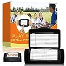 4 Pack Adult Football Wristbands, Quarterback Playbook Wristband with 3 Compartments, Wrist Coach for Football, Baseball, Softball, All Sports
