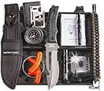 WEYLAND Emergency Survival Kit - Outdoor Survival Gear, Full Size Tactical Bushcraft Knife and Essential Camping and Hiking Tools for any Outdoorsman