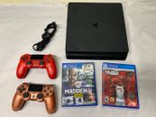 Sony Playstation 4 Slim 1TB Console PS4 CUH-2115B - 2 Games & Controllers Tested