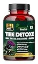Humming Herbs Liver Detox Supplement 1000mg | Milk Thistle and glutathione Extract | Support Liver Cleanse & Digestion - 90 Capsules
