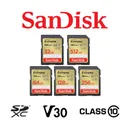Tarjeta Sandisk SD Extreme 32 GB 64 GB 128 GB 256 GB 512 GB SDXC cámara memoria flash V30