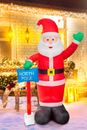 8 Fuß Weihnachten aufblasbar Weihnachtsmann beleuchtet Blow up LED Licht Dekoration Weihnachten