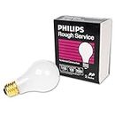 Philips 111724 Incandescent 100W A19 Rough Service Frost-2 Pack