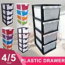 4 /5/ Tier  Dasktop Plastic Drawer Storage Kids Collection Home Office Furniture