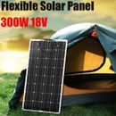 300W Watt Flexible Solar Panel 18V Battery Charger Kit For RV/Boat/Car/Home
