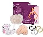 PLUMBURY® Lingerie Accessories For Women Pack Includes Bra Strap Convertor Clip, Nipple Stickers, Silicon Bra Strap Cushion, Lingerie Fashion Tape For Clothes