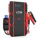 UTRAI Jstar Mini Portable Car Battery Jump Starter, Smart Clip with Battery Detection, 12V 1000A 13000mAh (Up to 6.0L Gas or 4.5L Diesel Engine) Power Pack Auto Battery Booster with LED Ligh