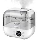 Sejoy Humidifiers for Bedroom Large Room 5L Quiet Ultrasonic Warm & Cool Mist Humidifier, Auto-Shut Off Humidifiers for Babies Nursery Bedroom Whole House Office Plants, White