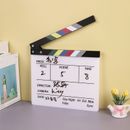 Tablero de aplausos de película director de filmación tablero de clapboard foto utilería 20x19,5 cm