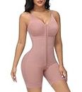 M MYODRESS Fajas Colombianas Moldeadoras Full Body Shapewear for Women Tummy Control Bodysuit Post Surgery Compression, Rosy Brown, Large