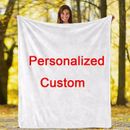 Personalized Custom Home Soft Warm Flannel Plush Sofa Bed Sheets Blanket Bedding