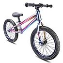 GASLIKE 16 Inch Balance Bike for Big Kids Ages 4-8 Years Old Boys and Girls, No Pedal Sports Training Bicycle, Adjustable Seat Pneumatic Tires Quick Assembly, Colorful