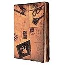 Purpledip Handmade Journal (Vintage Diary) 'Love Letters': Fire Burnt Handmade Paper Notebook; Unique Gift For Personal Memoir (11116)
