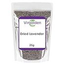 Dried Lavender Flowers 25g by Virgolden - Premium Quality, DIY Beauty, Edible, Lavender Flowers for Tea, Baking, Wedding Decoration Fragrance, Confetti, Potpourri