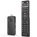 Dcolor Digital Converter Box for TV - Newest ATSC TV Tuner Hidden Behind TV, TV Stick HDMI Connection, 4T DVR, 1080P Output, Timer Setting, 2-in-1 Remote, Powered by TV USB or Adapter