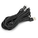 Ubervia® Type C Controller Charger Cable, Durable Console Charging Cord Convenient Compatible Dual Type‑C Ports for Switch Controller for PS 5 for Series X