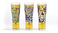 HlpiAMok Yasirona Set of 3 Official Limited Edition Grolsch 20oz 1 Pint Lager Beer Glasses (Unconventional by Tradition)