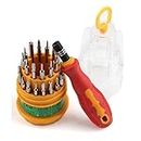 Sulfar Screwdriver Set, Steel 31 in 1 with 30 Screwdriver Bits, Professional Magnetic Driver Set, for PC/Household/Furniture/Tablet/Game Console/Electronic Devices