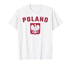 POLAND with Polish Flag, Men, Women, Kids 2022 Football T-Shirt