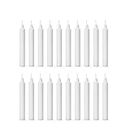 AuraDecor Pack of 20 Stick Candles || Especially Meant for Healing, Chakras, Ritual Candles, Decoration, Lighting, Home Decor || Burning Time 2.5 Hours Each (White)