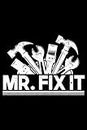 Mr Fix It Funny Handyman Wrench Tools DIY Repairman Lovers: Home Improvement Gifts Handyman Diy House | Dot Grid Journal, Notebook or Organizer | ... book, Scheduler, Task Checklist | 6x9 Inches