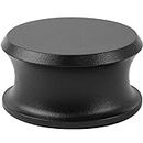 Hudson Hi-Fi BigBen Record Weight Stabilizer with Protective Leather Pad - 13-Ounce Vinyl Weight - Solid Steel Turntable Weight Stabilizer, Vinyl Record Accessories for Improved Sound- Black