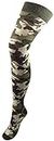 BB Accessories Women's Over-Knee Cotton Socks Camouflage Print One Size
