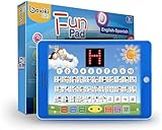English and Spanish Bilingual Learning Tablet Toy with Small LED Screen by Boxiki Kids | ABC, Animals, Fruit and Other Words | Learning Toys for 3 Year olds and Above