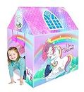 Webby Unicorn Kids Play theme tent house for Girls and Boys Toy Home (Multicolor)