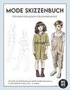 Mode Skizzenbuch: Figurenvorlagen für Kindermode, 230 Seiten professionelle Kinder Silhouetten in 12 verschiedene Posen, von 3 -12 Jahren (German Edition)