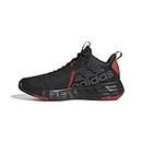adidas Homme Ownthegame Shoes Chaussure de Basketball, Core Black/FTWR White/Carbon, Numeric_46 EU