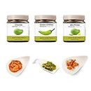 Goosebumps Homemade Kids Favourite Pickles: Chunda Pickle, Green Chillies Pickle, Mixed Pickle Achar (250g Pack of 3), 750g